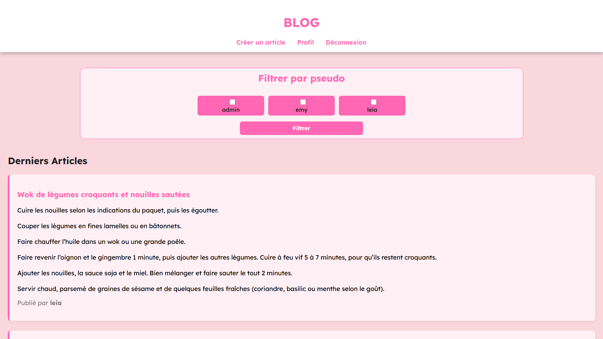 Blog de recettes de cuisine
