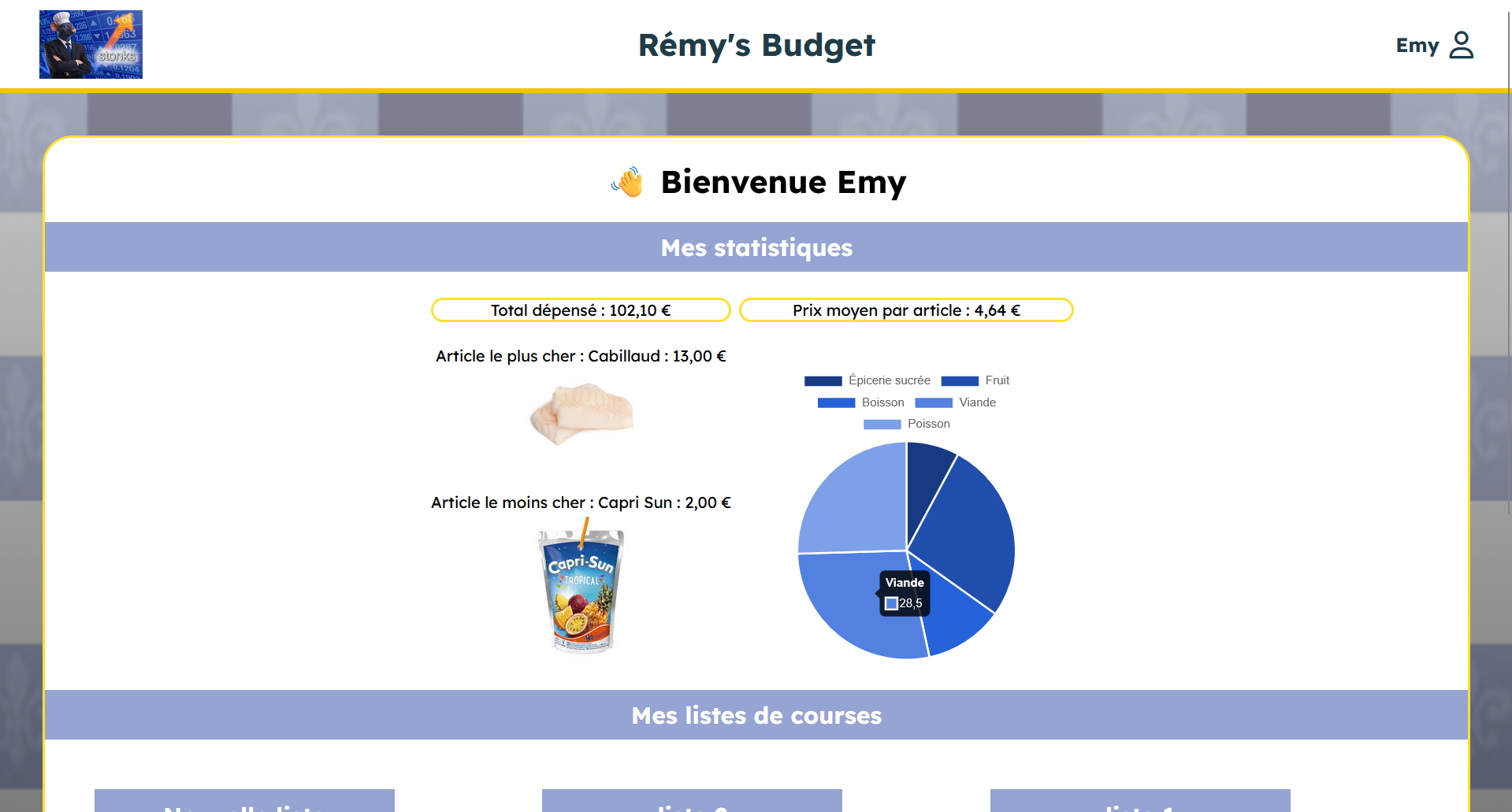 Rémy's Budget